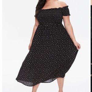 Plus Size Off-the-Shoulder Dress